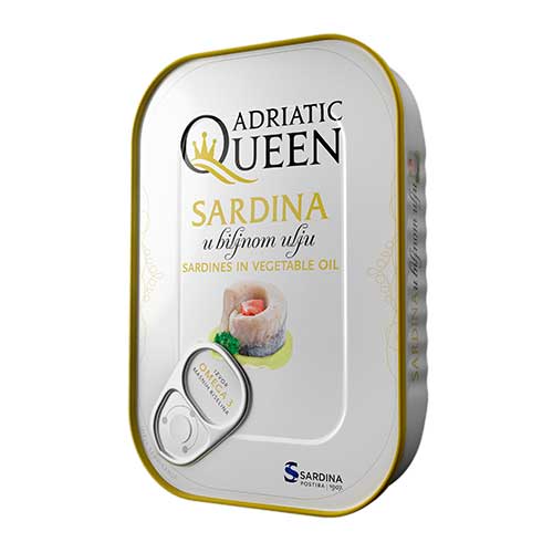 Sardines in vegetable oil, 105g