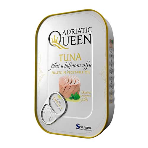 Tuna fillets in vegetable oil, 105g