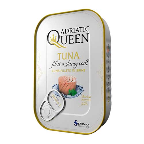Tuna fillets in brine, 105g