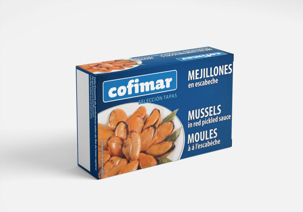 Mussels in red pickled 111g.