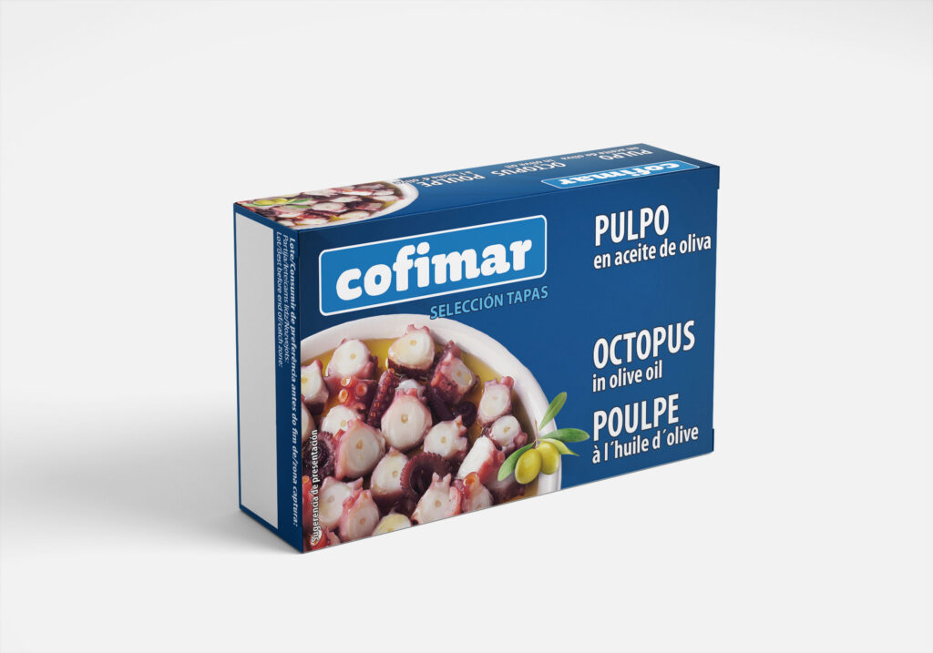 Octopus in olive oil 120g.